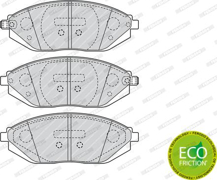 Ferodo FDB4669 - Тормозные колодки, дисковые, комплект autosila-amz.com