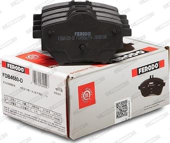 Ferodo FDB4680-D - Тормозные колодки, дисковые, комплект autosila-amz.com
