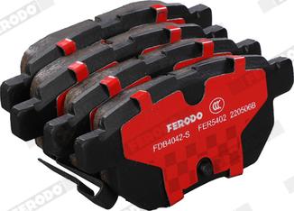 Ferodo FDB4042-S - Тормозные колодки, дисковые, комплект autosila-amz.com
