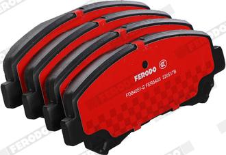 Ferodo FDB4051-S - Тормозные колодки, дисковые, комплект autosila-amz.com