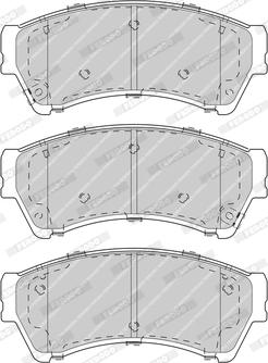 Ferodo FDB4062-D - Тормозные колодки, дисковые, комплект autosila-amz.com