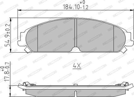 Ferodo FDB4078 - Тормозные колодки, дисковые, комплект autosila-amz.com