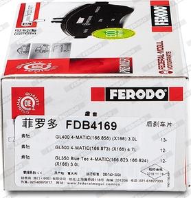 Ferodo FDB4169 - Колодки торм диск к-т MB GL-class (X166), M-class (W166), CLA autosila-amz.com