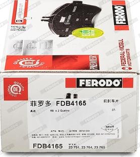 Ferodo FDB4165 - Колодки торм диск к-т передн autosila-amz.com