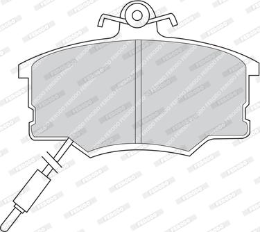 Ferodo FDB410 - Тормозные колодки, дисковые, комплект autosila-amz.com