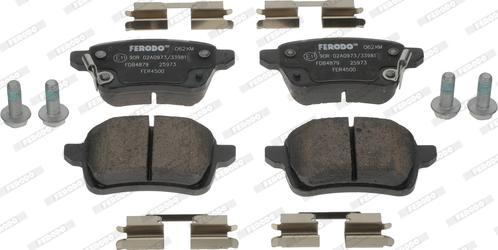 Ferodo FDB4879 - Тормозные колодки, дисковые, комплект autosila-amz.com