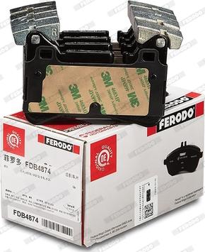 Ferodo FDB4874 - Тормозные колодки, дисковые, комплект autosila-amz.com