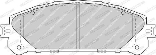 Ferodo FDB4354-D - Тормозные колодки, дисковые, комплект autosila-amz.com