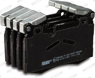 Ferodo FDB4358 - Тормозные колодки, дисковые, комплект autosila-amz.com