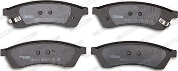 Ferodo FDB4305-D - Тормозные колодки, дисковые, комплект autosila-amz.com