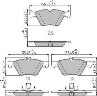 Ferodo FDB4289 - Тормозные колодки, дисковые, комплект autosila-amz.com