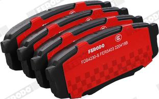 Ferodo FDB4230-S - Тормозные колодки, дисковые, комплект autosila-amz.com