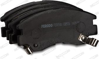 Ferodo FDB556-D - Тормозные колодки, дисковые, комплект autosila-amz.com