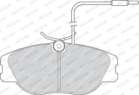 Ferodo FDB565 - Тормозные колодки, дисковые, комплект autosila-amz.com