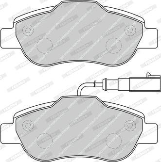 Ferodo FDB5097 - Тормозные колодки, дисковые, комплект autosila-amz.com