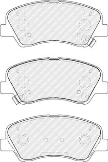 Ferodo FDB5135 - Тормозные колодки, дисковые, комплект autosila-amz.com