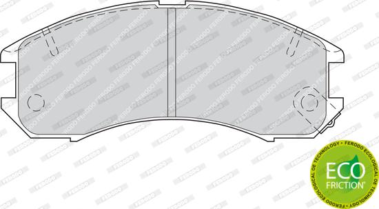 Ferodo FDB576 - Тормозные колодки, дисковые, комплект autosila-amz.com