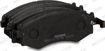 Ferodo FDB600-D - Тормозные колодки, дисковые, комплект autosila-amz.com