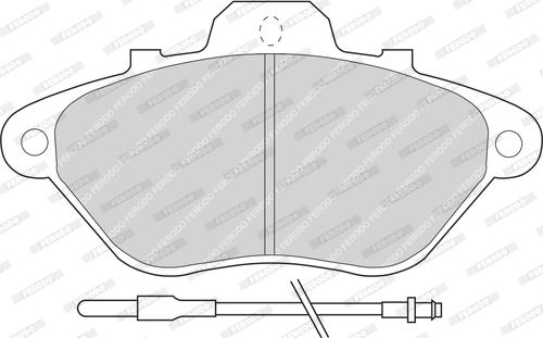 Ferodo FDB614 - Тормозные колодки, дисковые, комплект autosila-amz.com