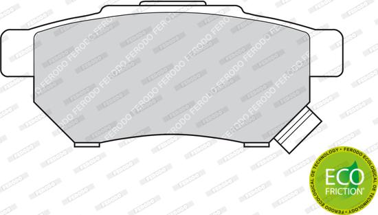 Ferodo FDB621 - 233 02=572136B !колодки дисковые з.\ Honda Civic 1.4-2.0Di 87-01, Rover 400 1.4-2.0Di 90-99 autosila-amz.com