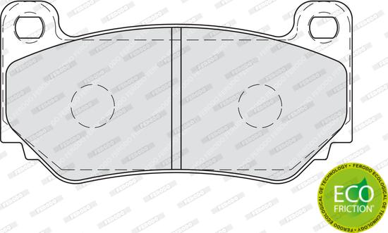 Ferodo FDB1995 - Тормозные колодки, дисковые, комплект autosila-amz.com