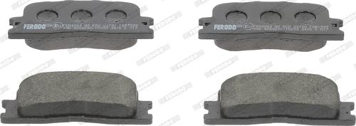 Ferodo FDB1909 - Тормозные колодки, дисковые, комплект autosila-amz.com