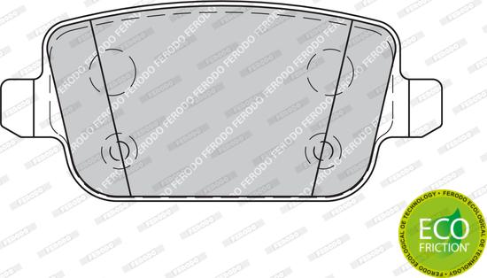 Ferodo FDB1933 - Колодки тормозные FORD GALAXY/MONDEO/S-MAX/VOLVO S80/XC70/FREELANDER 06- задние autosila-amz.com