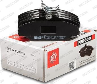 Ferodo FDB1420 - 208 00=573008B !колодки дисковые п.\ Renault Laguna 1.9DCi/Megane 1.8i/1.9DTi 99> autosila-amz.com