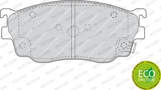 Ferodo FDB1557 - Тормозные колодки, дисковые, комплект autosila-amz.com