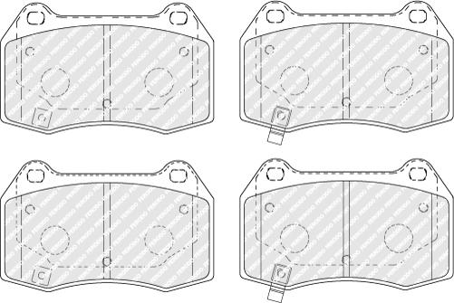 Ferodo FDB1561 - Тормозные колодки, дисковые, комплект autosila-amz.com