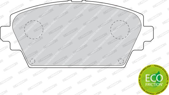 Ferodo FDB1580 - Тормозные колодки, дисковые, комплект autosila-amz.com