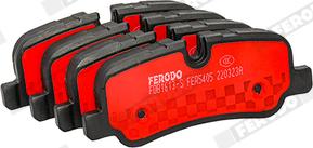 Ferodo FDB1613-S - Тормозные колодки, дисковые, комплект autosila-amz.com