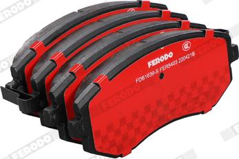 Ferodo FDB1639-S - Тормозные колодки, дисковые, комплект autosila-amz.com