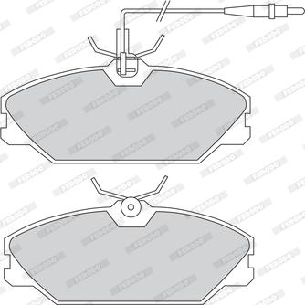 Ferodo FDB1085 - Тормозные колодки, дисковые, комплект autosila-amz.com