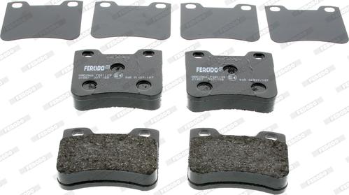 Ferodo FDB1109 - Тормозные колодки, дисковые, комплект autosila-amz.com