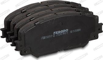 Ferodo FDB1891-D - Тормозные колодки, дисковые, комплект autosila-amz.com