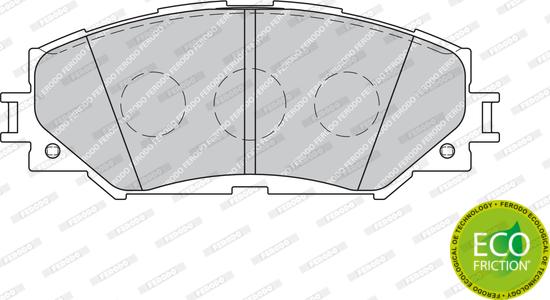 Ferodo FDB1891 - Тормозные колодки передние Toyota Corolla 02-/Auris/RAV 4 06- autosila-amz.com