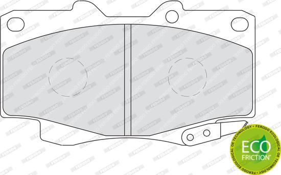 Ferodo FDB1852 - Тормозные колодки, дисковые, комплект autosila-amz.com