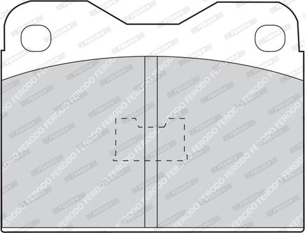 Ferodo FDB130 - Тормозные колодки, дисковые, комплект autosila-amz.com