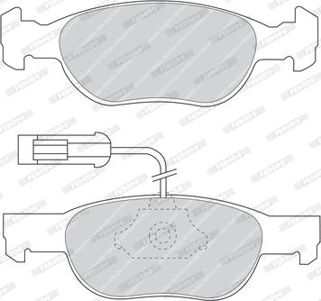 Ferodo FDB1374 - Тормозные колодки, дисковые, комплект autosila-amz.com