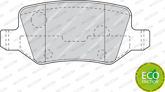 Ferodo FDB1782 - Тормозные колодки, дисковые, комплект autosila-amz.com