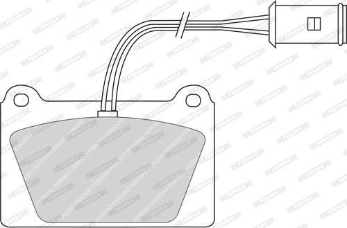 Ferodo FDB840 - Тормозные колодки, дисковые, комплект autosila-amz.com