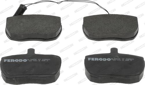 Ferodo FDB841 - Тормозные колодки, дисковые, комплект autosila-amz.com