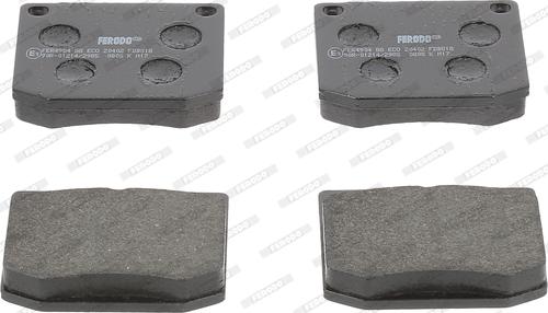 Ferodo FDB818 - Тормозные колодки, дисковые, комплект autosila-amz.com
