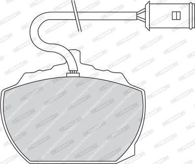 Ferodo FDB838 - Тормозные колодки, дисковые, комплект autosila-amz.com