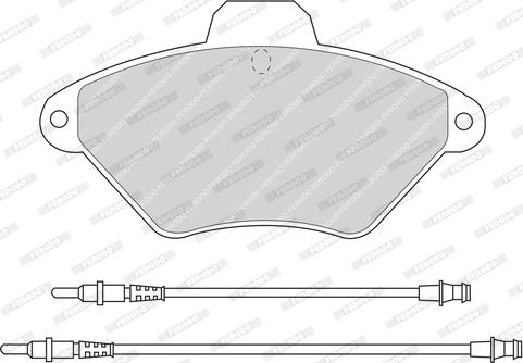 Ferodo FDB875 - Тормозные колодки, дисковые, комплект autosila-amz.com