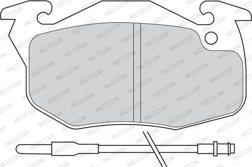 Ferodo FDB393D - Тормозные колодки, дисковые, комплект autosila-amz.com