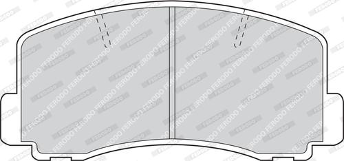 Ferodo FDB319 - Тормозные колодки, дисковые, комплект autosila-amz.com