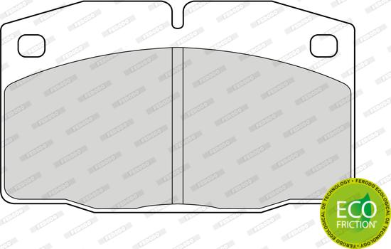 Ferodo FDB375 - Тормозные колодки, дисковые, комплект autosila-amz.com