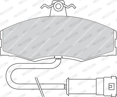 Ferodo FDB289 - Тормозные колодки, дисковые, комплект autosila-amz.com